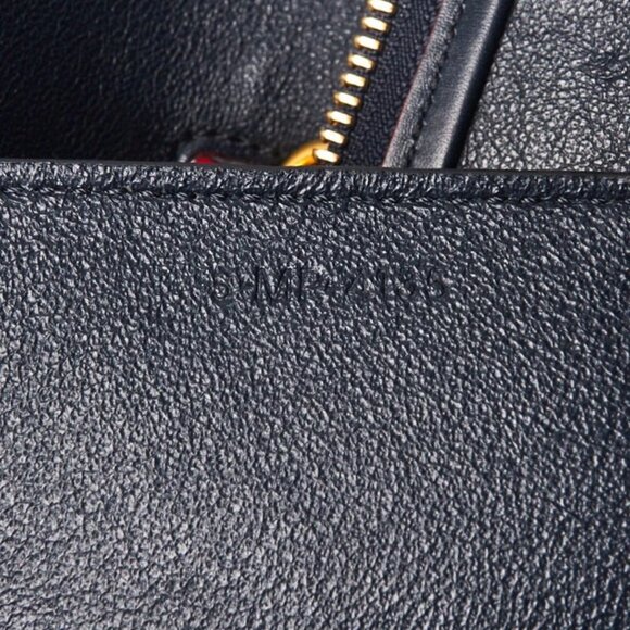 Celine Navy Blue/Red Smooth Calfskin Leather Mini Belt Bag - Picture 10 of 12